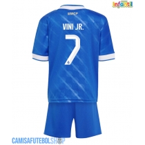 Camisa de time de futebol Real Madrid Vinicius Junior #7 Replicas 3º Equipamento Infantil 2025-26 Manga Curta (+ Calças curtas)